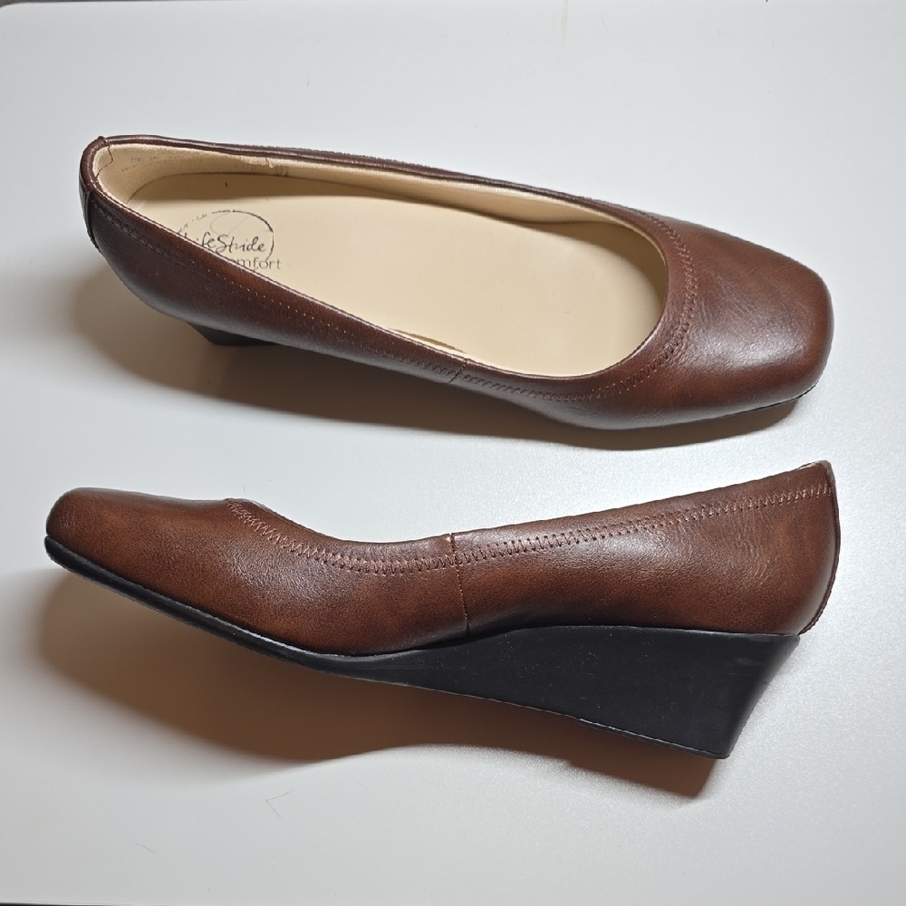 Chic Brown Leather Women's Flats